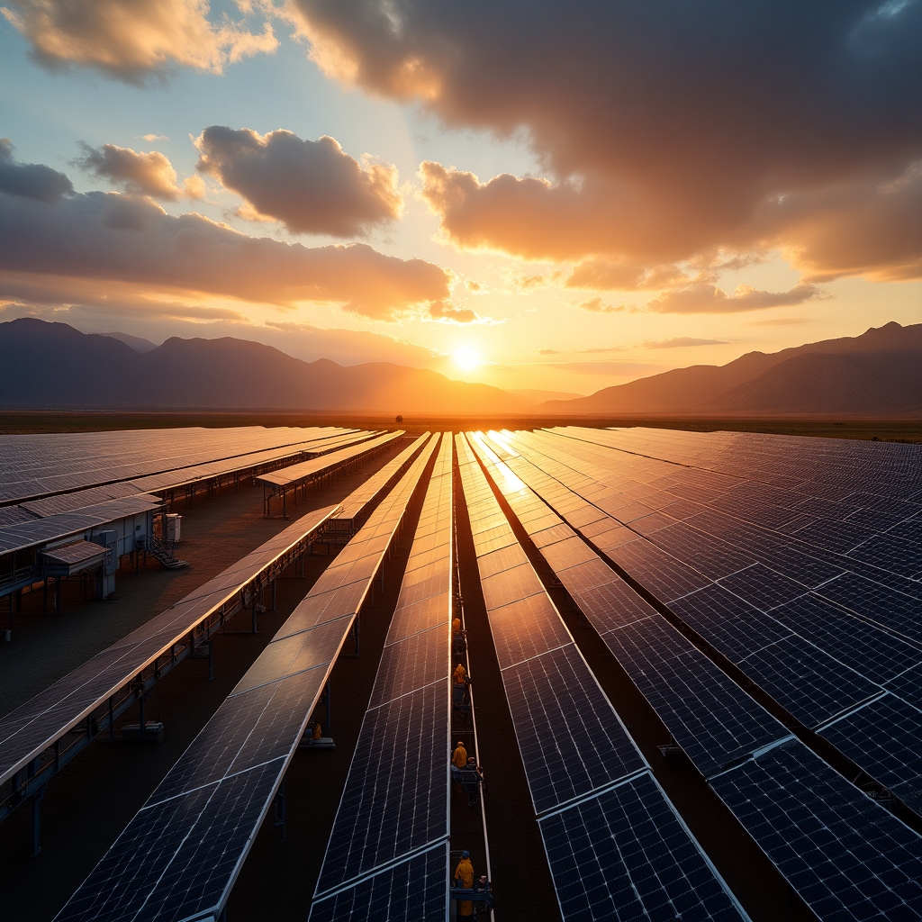 Parque de energía solar en Argentina